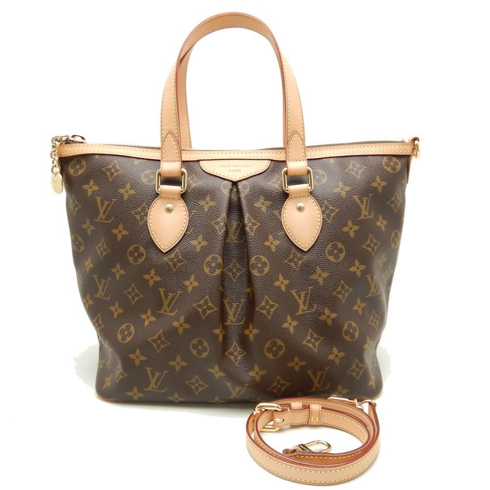 Louis Vuitton Monogram Palermo PM Brown 2WAY Bag